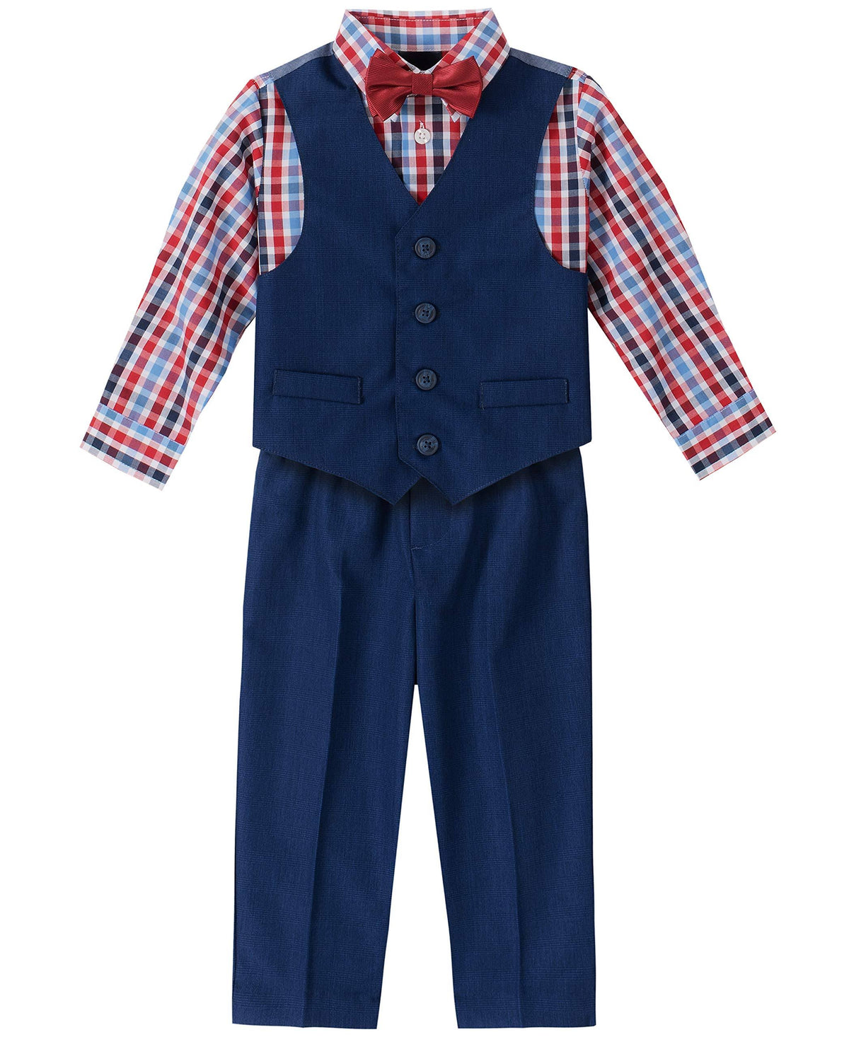 Windowpane Vest Set K908