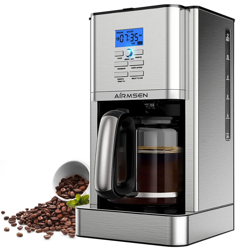 Stainless Steel 12 Cup Programmable Drip Coffee Maker K7431