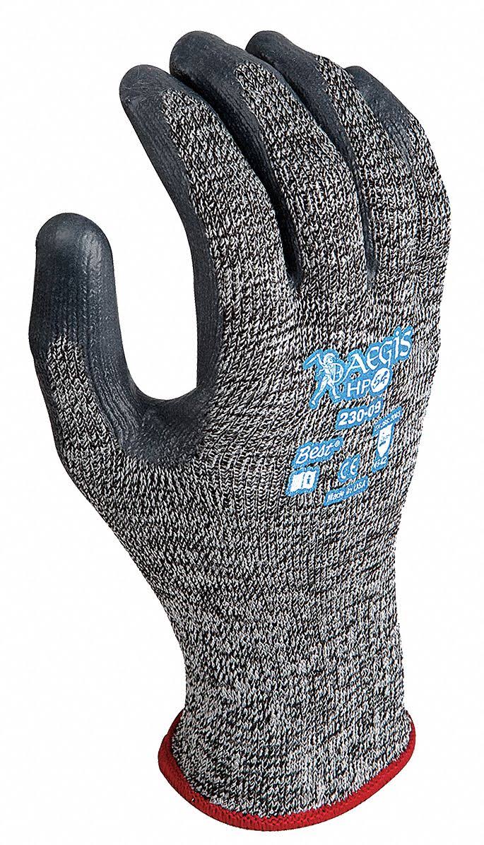 Black White Cut Resistant Gloves L I855