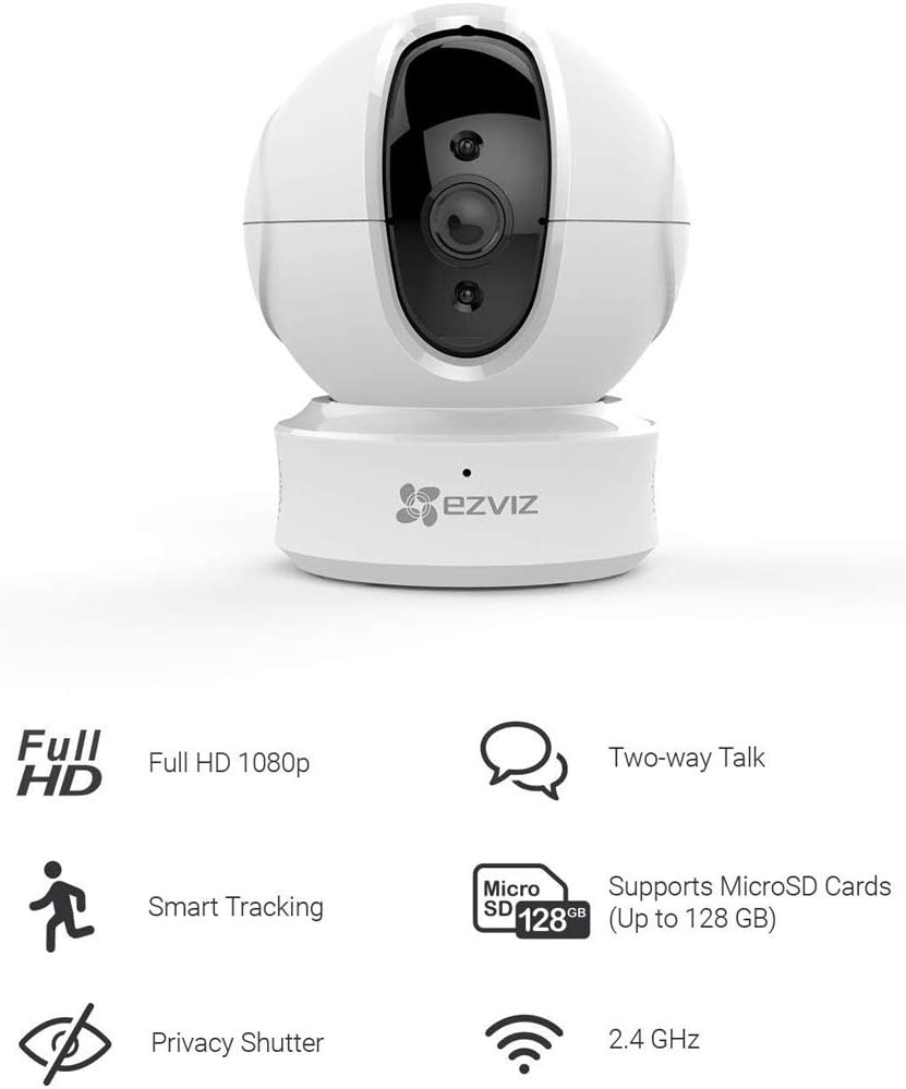 1080p Pan Tilt Security Camera 2 Pack F4880