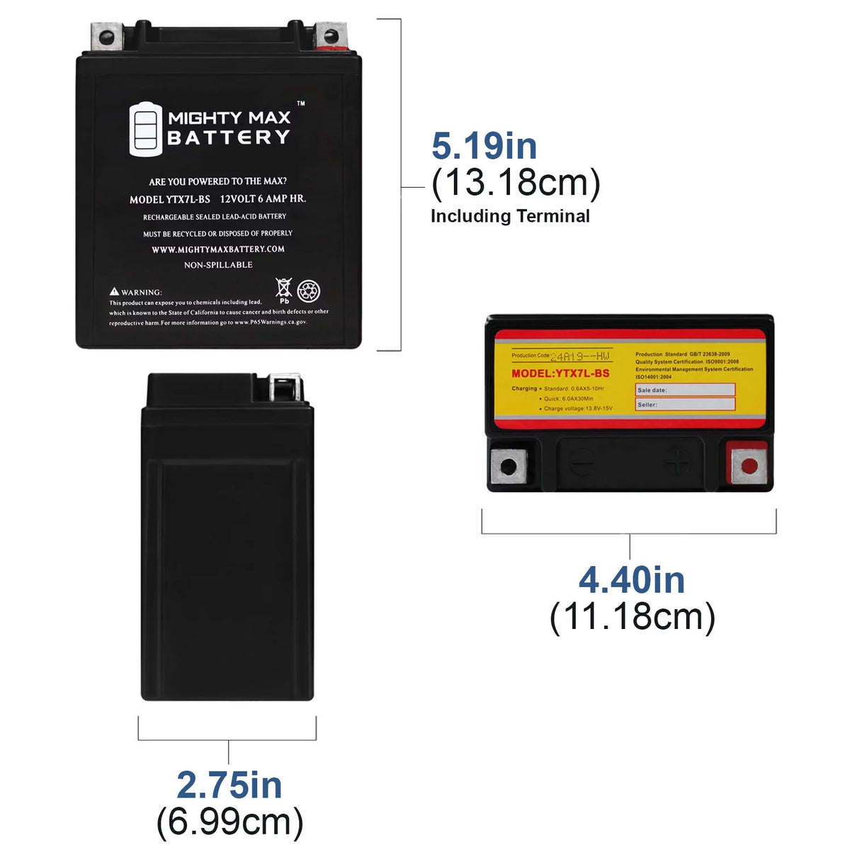 12V 6Ah Replacement Battery D562