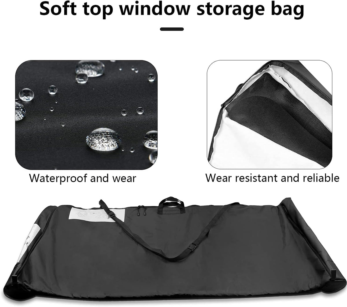 Soft Top Window Storage Bag with Carry Handle Z28013