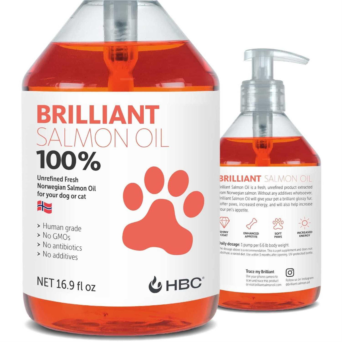 Salmon Oil Liquid Supplement with Omega 3 DHA EPA I893