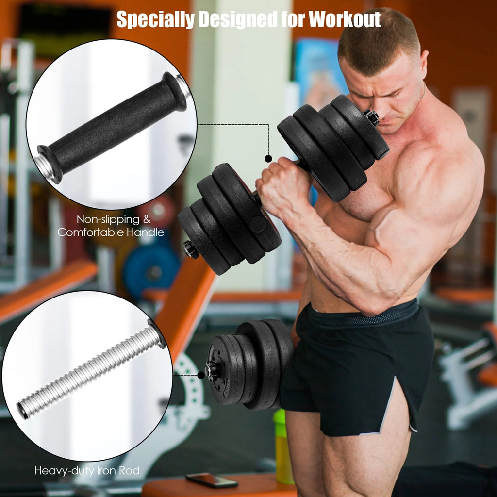 66 Lbs. Adjustable Dumbbell Set Y941305