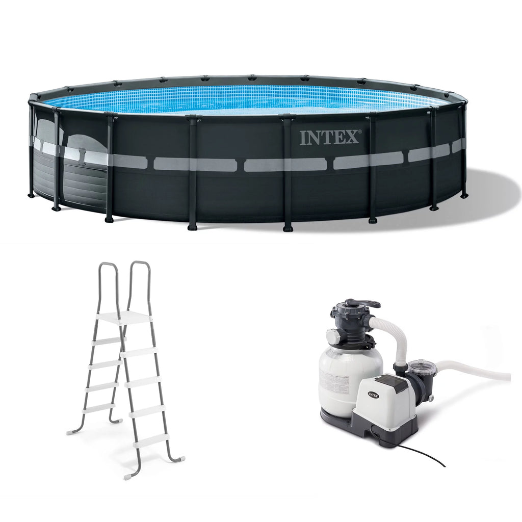 Round Above Ground Pool Set with Filter Pump W19961