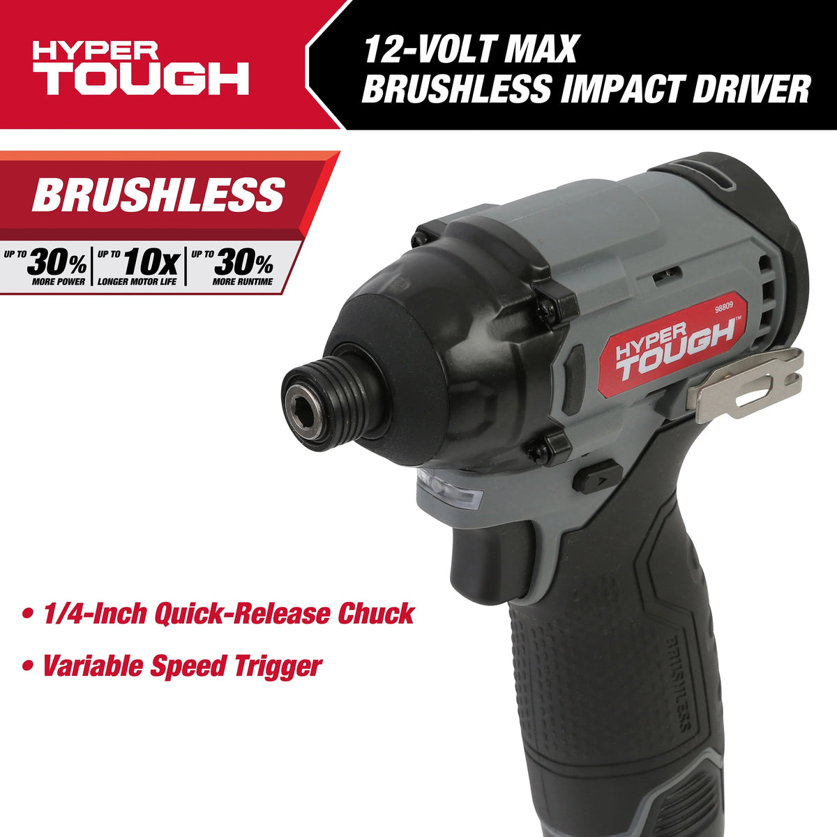 12V Max Lithium-Ion Cordless Brushless Impact Driver with Battery and Charger I39739