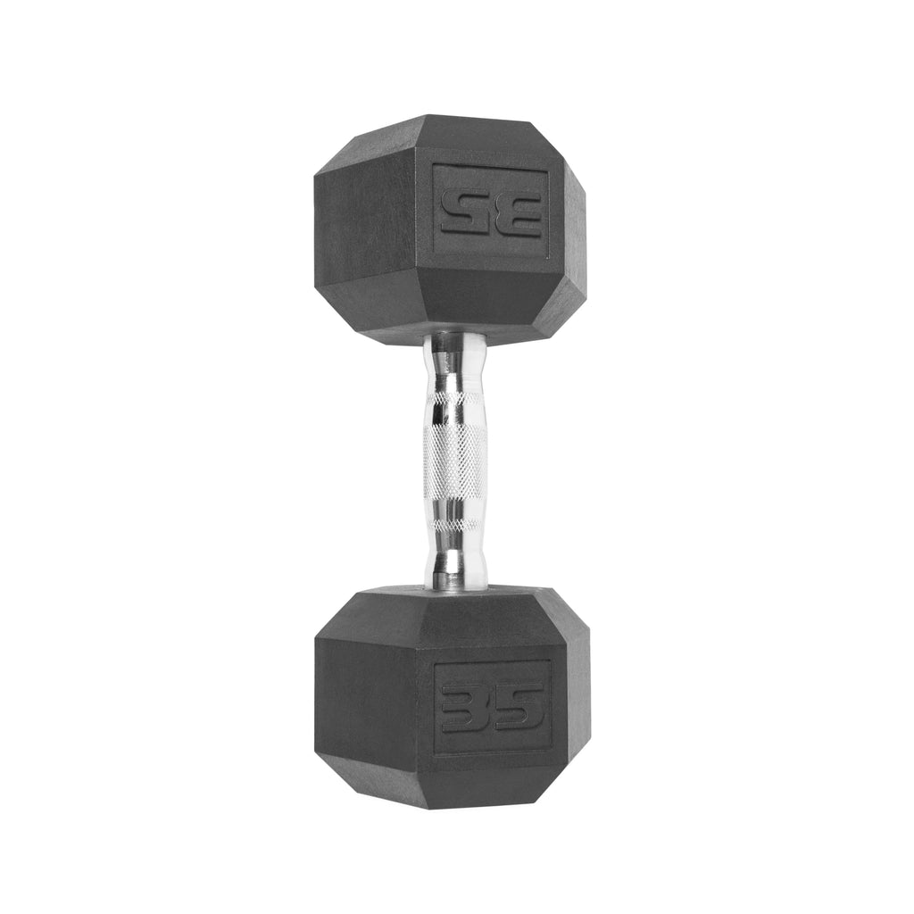 10lb Coated Rubber Hex Dumbbell Pair G5186