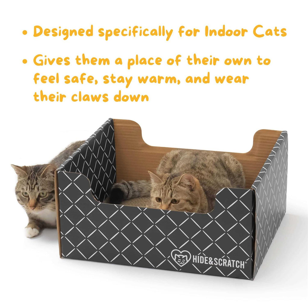 Extra-Large Heavy Duty Cardboard Cat Scratcher and Lounger Box Z75956
