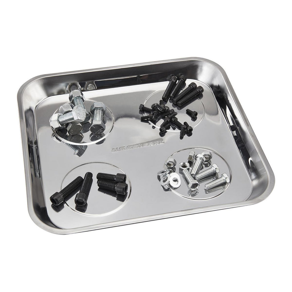 10-1/2 in. x 11-1/2 in. Magnetic Stainless Steel Parts Tray G7320