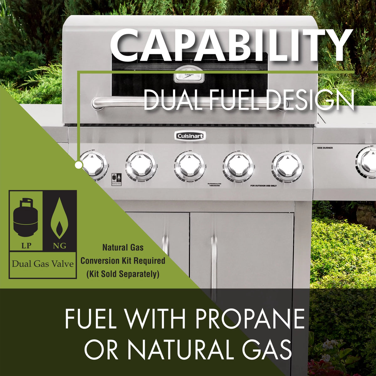 5-Burner Dual Fuel Gas Grill Z81010