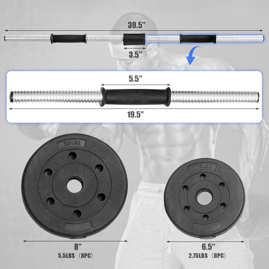 66 Lbs. Adjustable Dumbbell Set Y941305