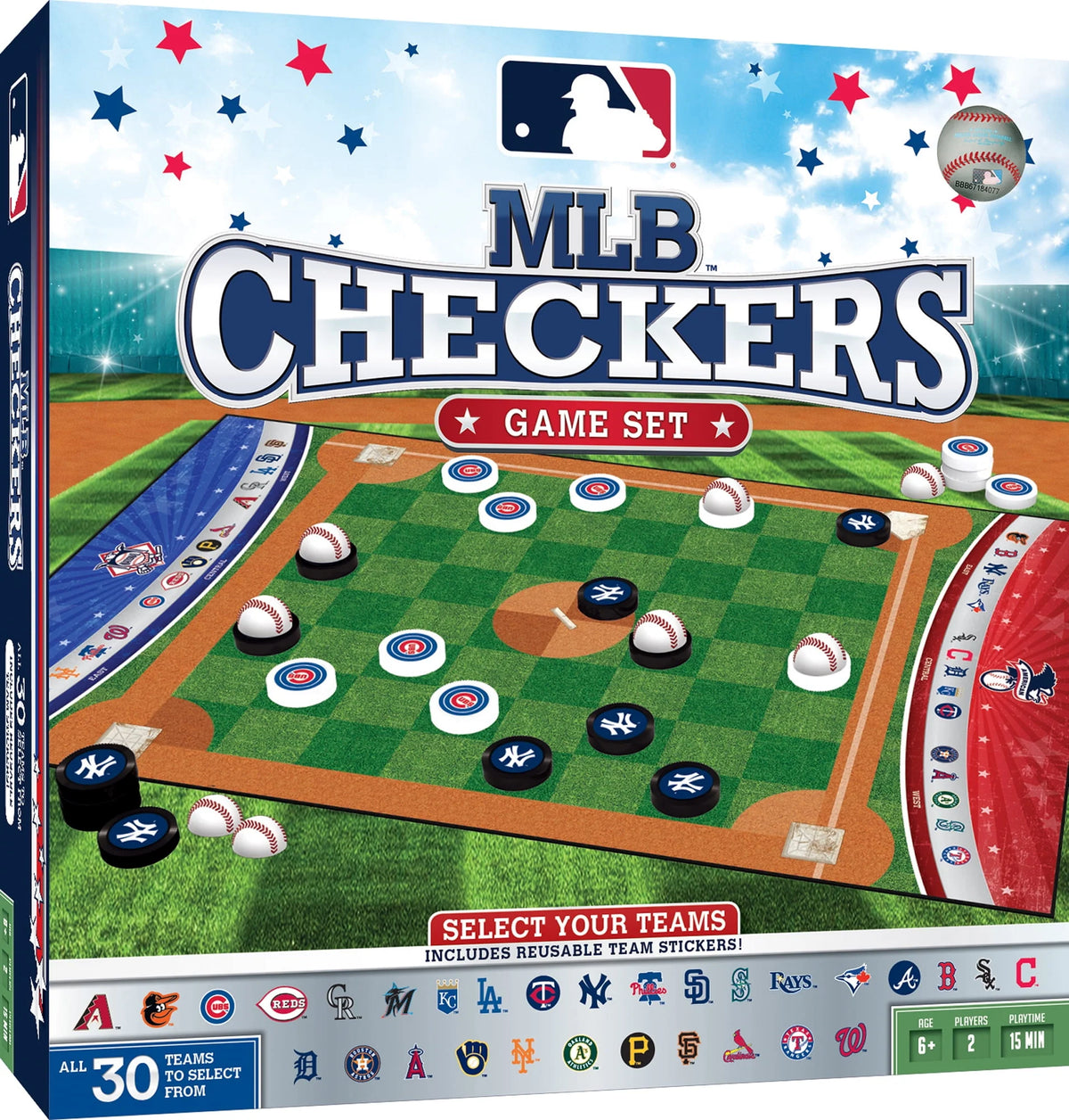MLB Checkers Board Game B2809