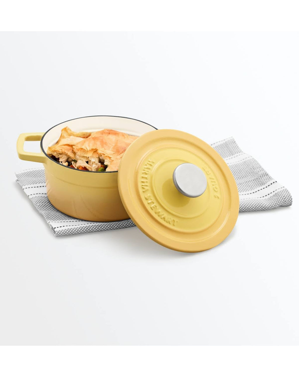 Enameled Cast Iron 2-Qt. Round Covered Dutch Oven U98265