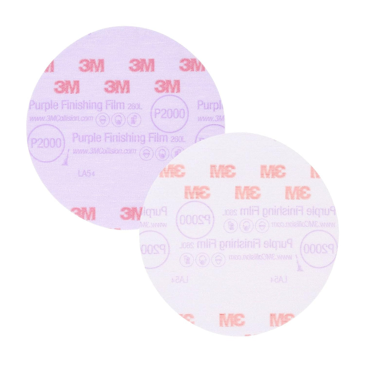 6 in P2000 Purple Abrasive Disc 50 Discs W339