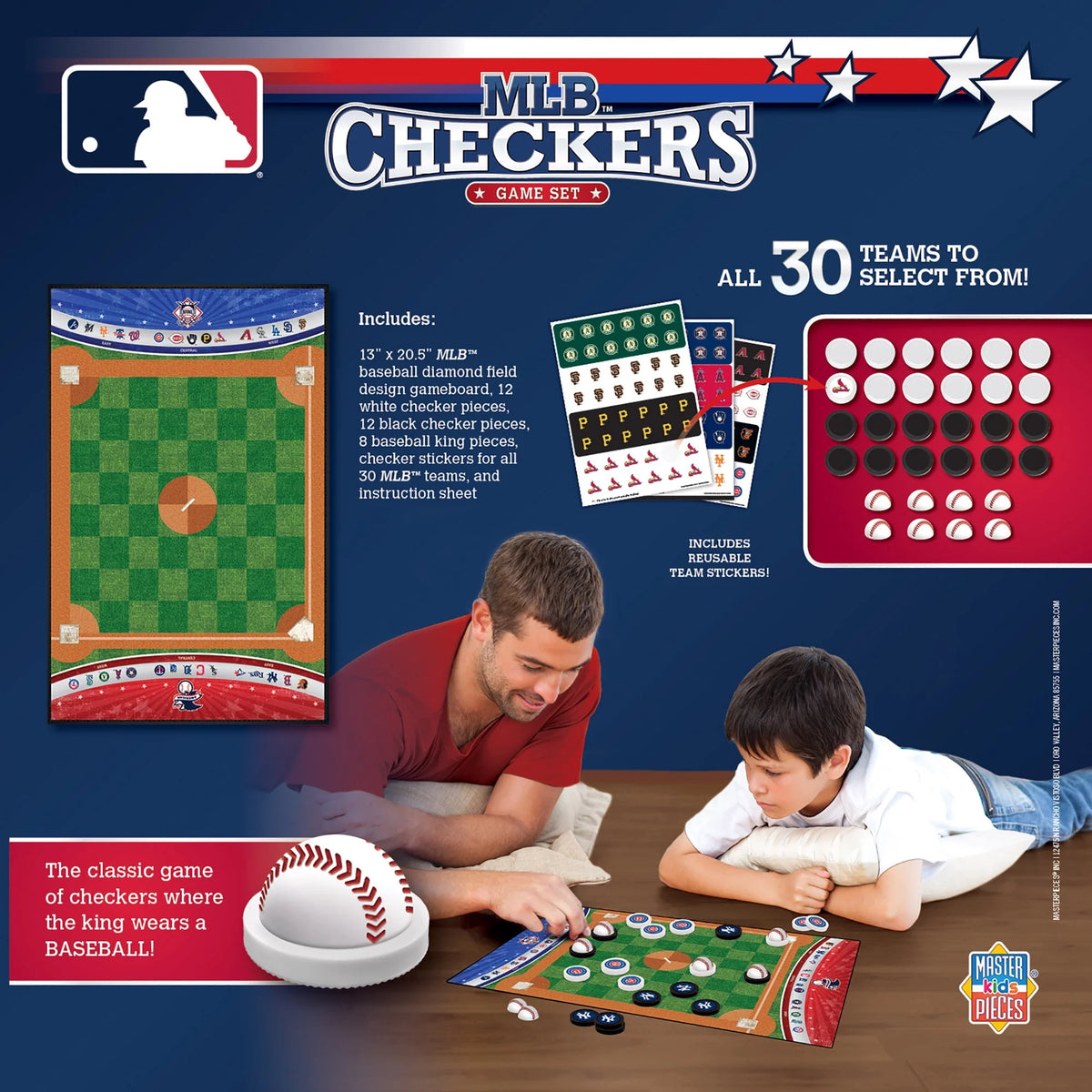 MLB Checkers Board Game B2809