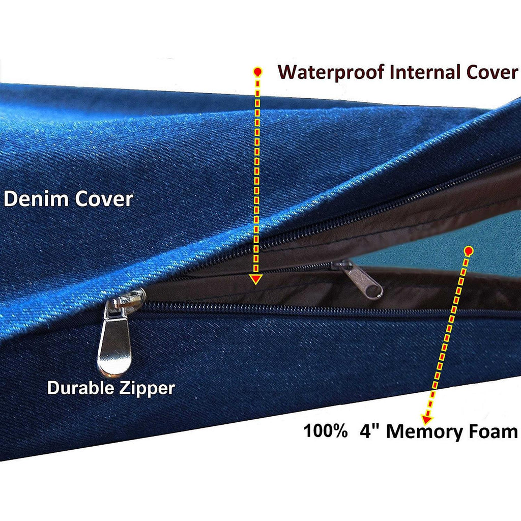 Orthopedic Gel Memory Foam Dog Bed Large Q2442