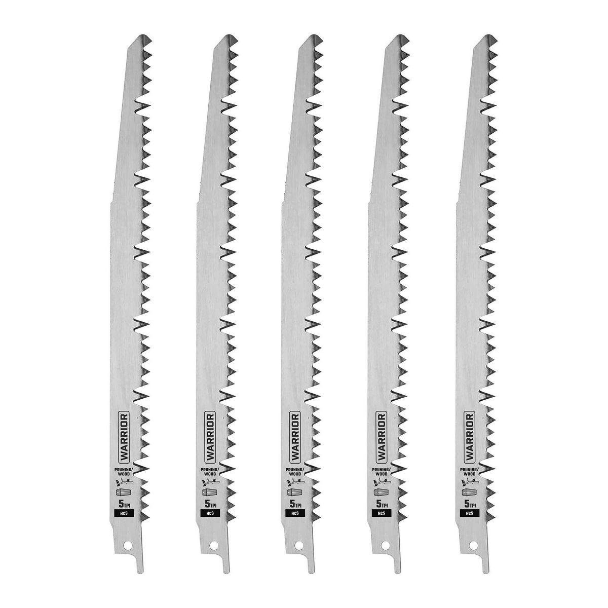 5 TPI Reciprocating Saw Pruning Blades, 5 Pack R212