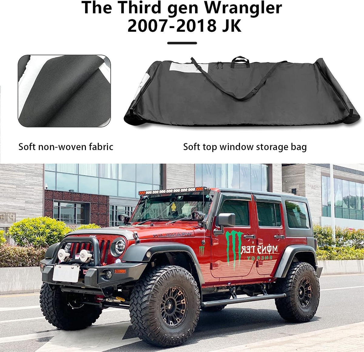 Soft Top Window Storage Bag with Carry Handle Z28013