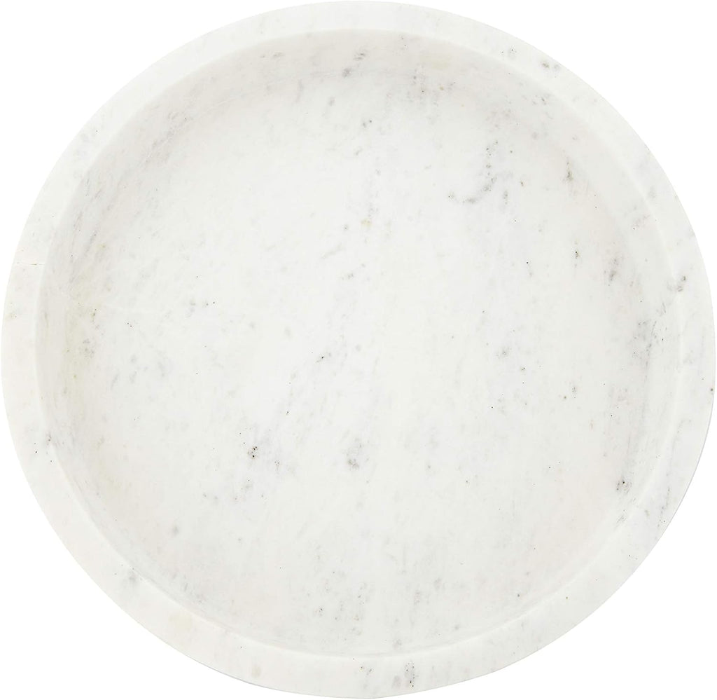 8 Round Carved Marble Tray G57136