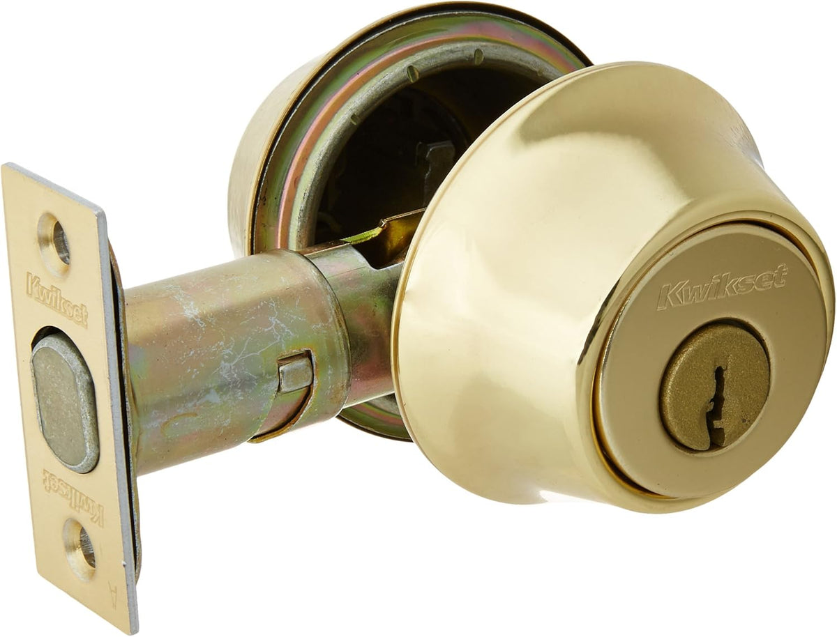 Polished Brass Double Cylinder Deadbolt Pack of 2 K847119