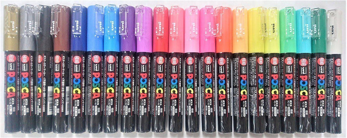 Paint Marker Pen Extra Fine Point 21 Colors Set R35525