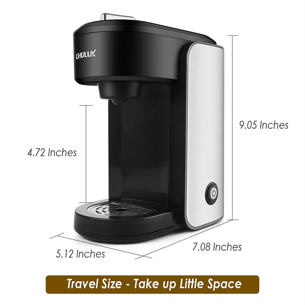 1000W Single Serve Stainless Steel Coffee Maker Y468