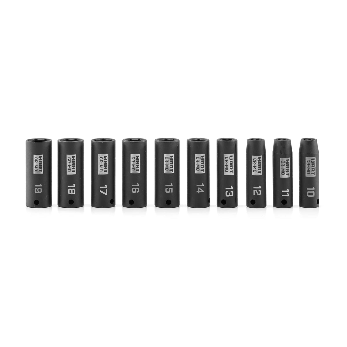 10 Piece 3/8-inch CR-MO Impact Rated Socket Set X378096