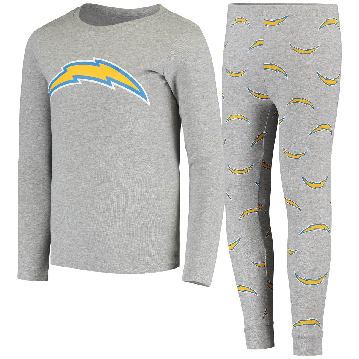 Gray Long Sleeve T-Shirt & Pants Sleep Set G79115