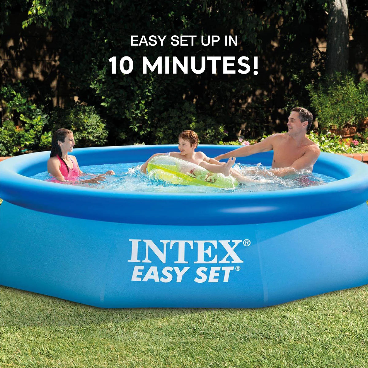 10 Ft x 30 In Inflatable Round Swimming Pool O638909