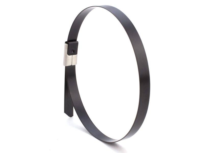 27 inch Plastic Coated Stainless Steel Cable Tie 100 Pack T840327