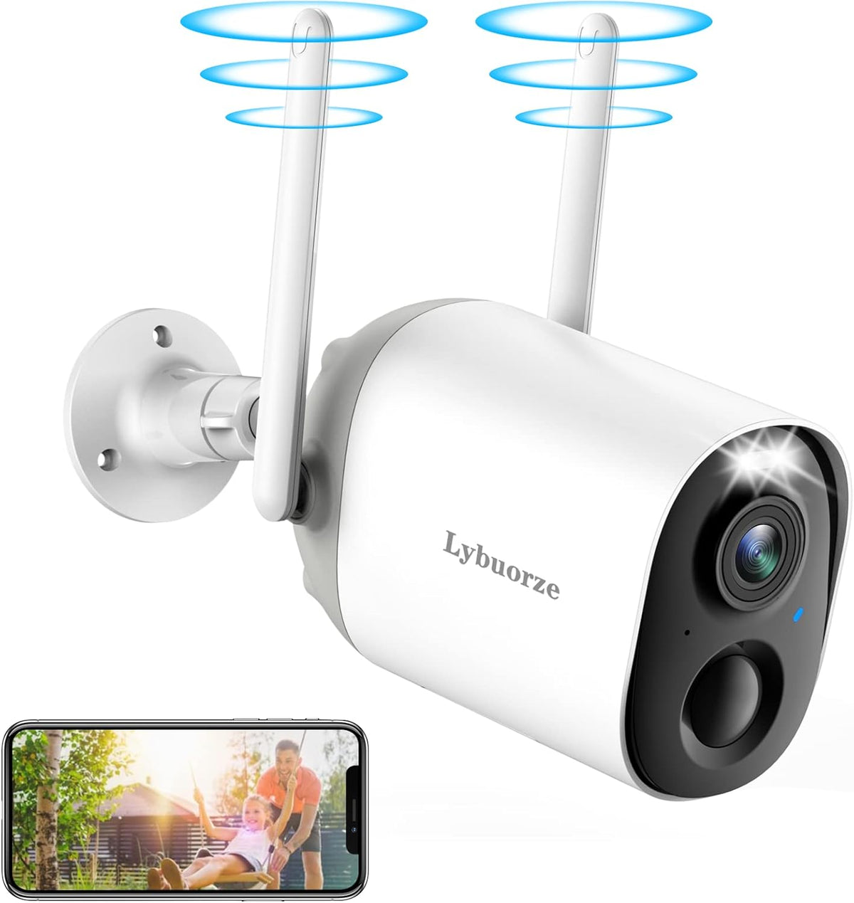 Wireless Outdoor Security Cameras with Spotlights Siren Color Night Vision F934456