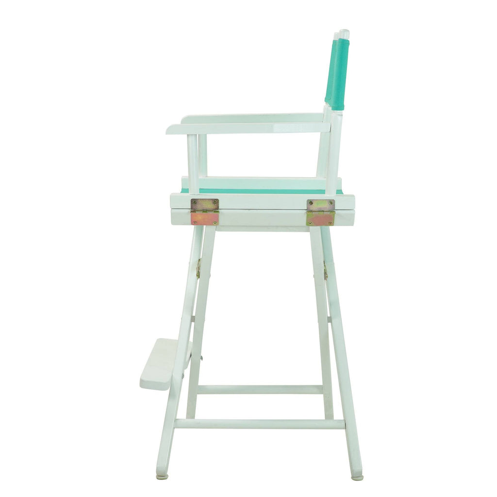 Director's Chair White Frame Orange Canvas O12467