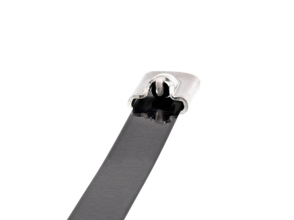 27 inch Plastic Coated Stainless Steel Cable Tie 100 Pack T840327
