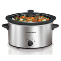 Silver 4.0L Oval Slow Cooker N3067