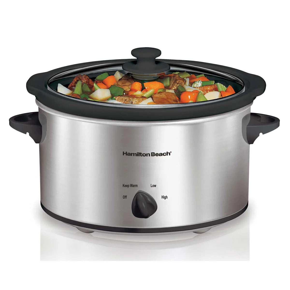 Silver 4.0L Oval Slow Cooker N3067