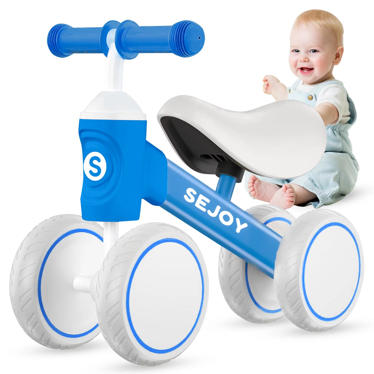 Baby Balance Bike 4 Wheels Toddler Walker B7651