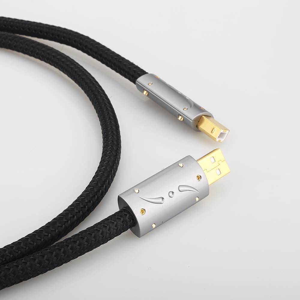 Silver Plated OFC USB Audio Cable 3.3FT/1M J57346