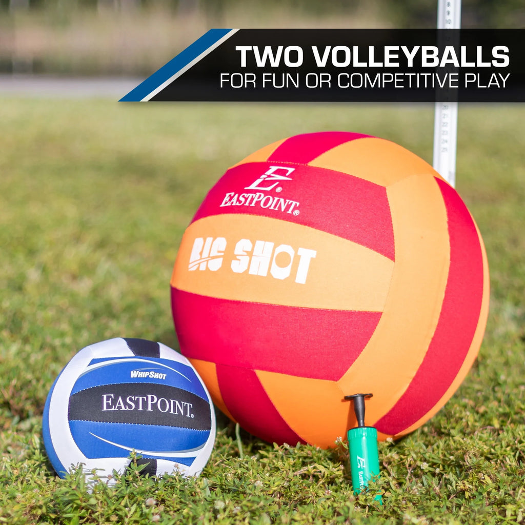 Volleyball and Badminton Combo Set with Adjustable Height Net D772565