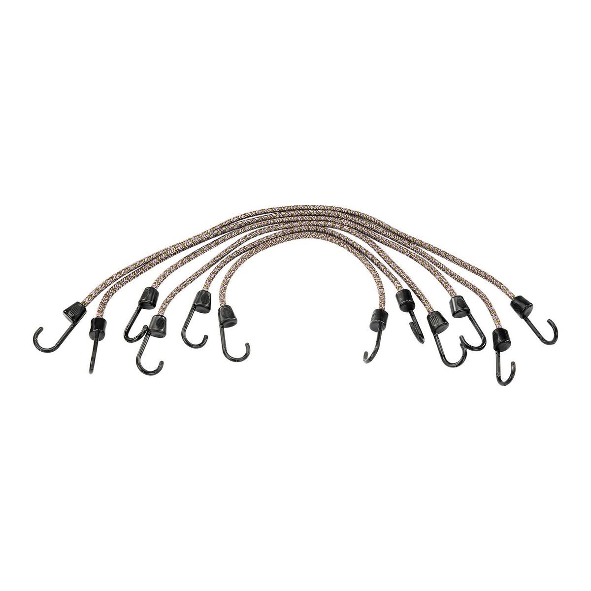Camouflage Elastic Stretch Cords, 6 Piece D236