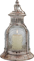 Antique Metal Votive Candle Lantern with Handle P480529