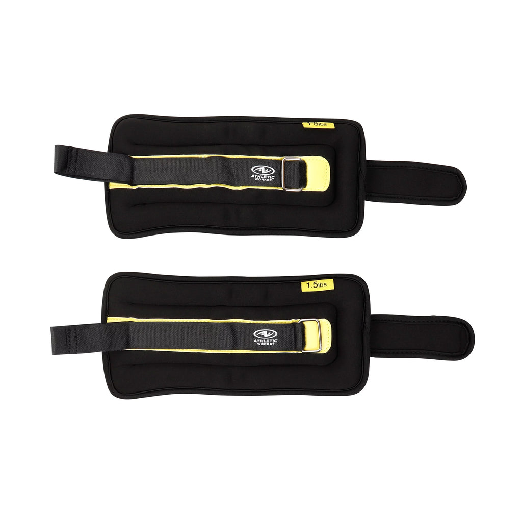 5lb Pair Ankle & Wrist Weights 2.5 lbs Each Adjustable Strap E303863