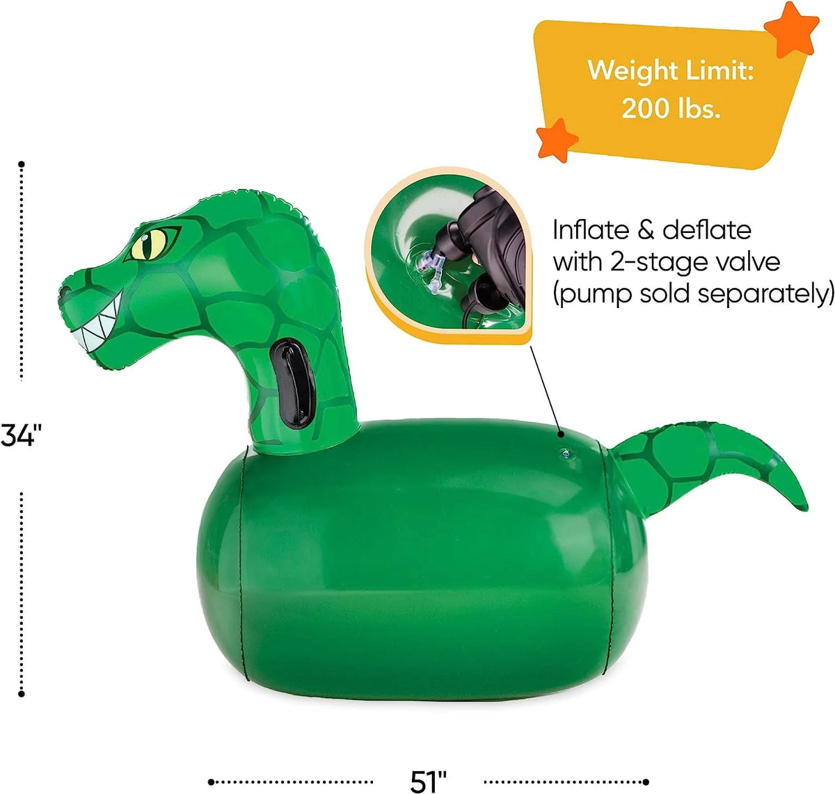 Inflatable Dinosaur Toy 2-Pack F555