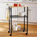 Black Kitchen Cart M398