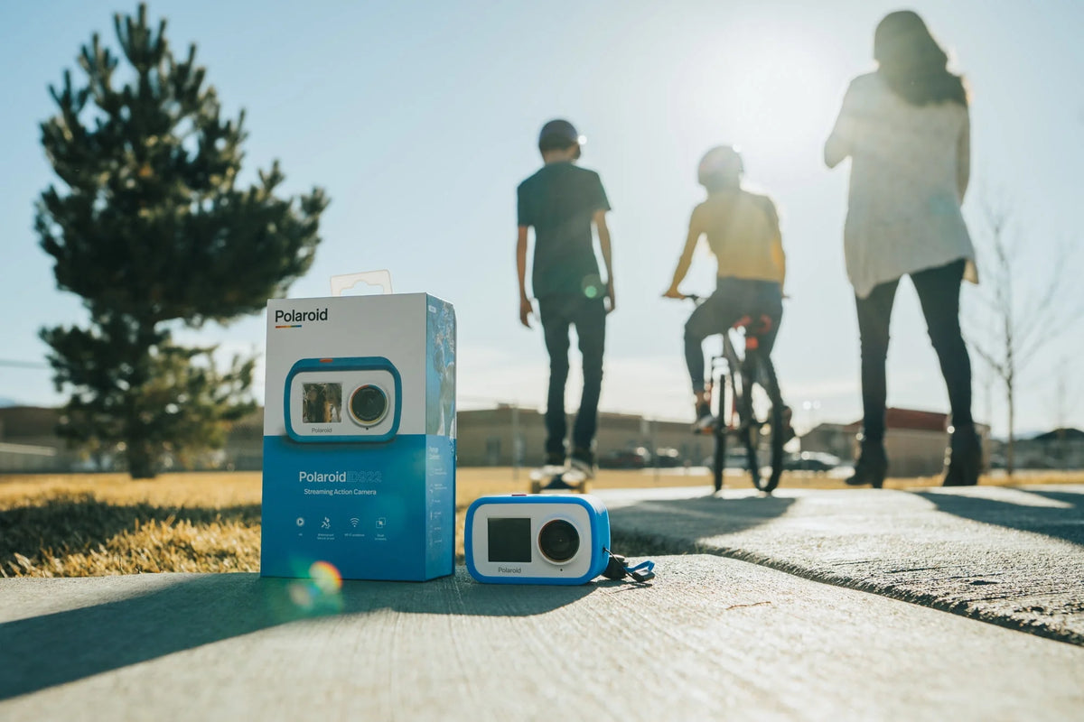 Blue and White Dual Screen 4K 18MP Waterproof Action Camera P265