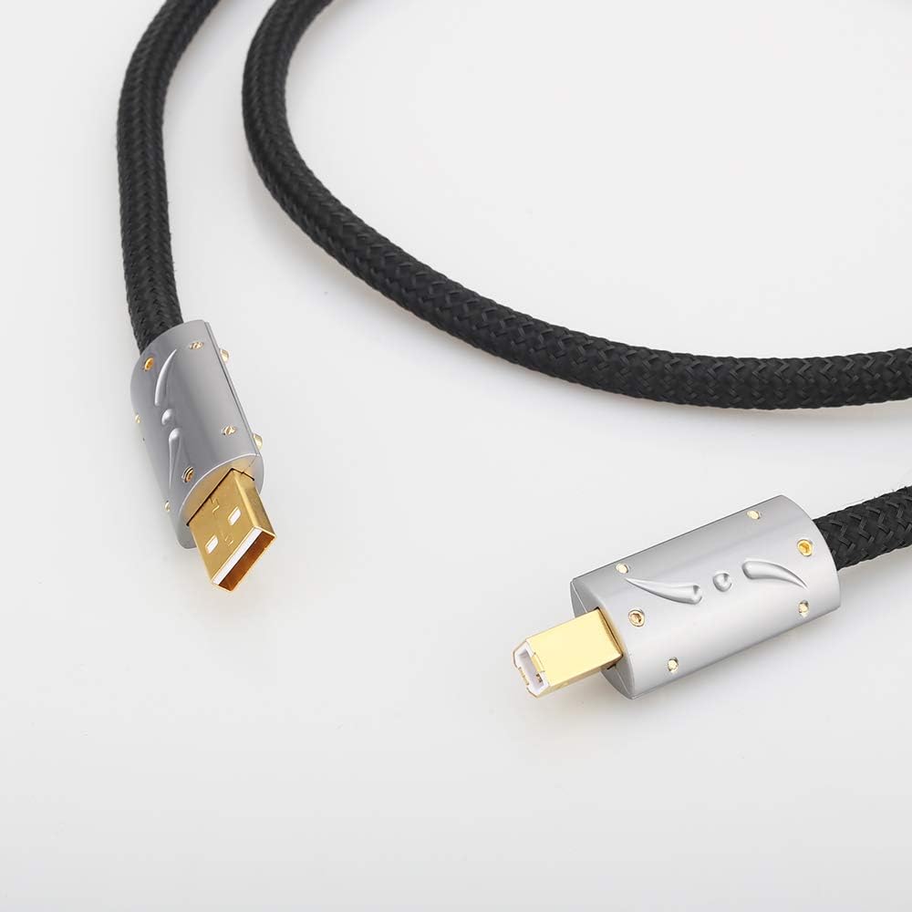 Silver Plated OFC USB Audio Cable 3.3FT/1M J57346