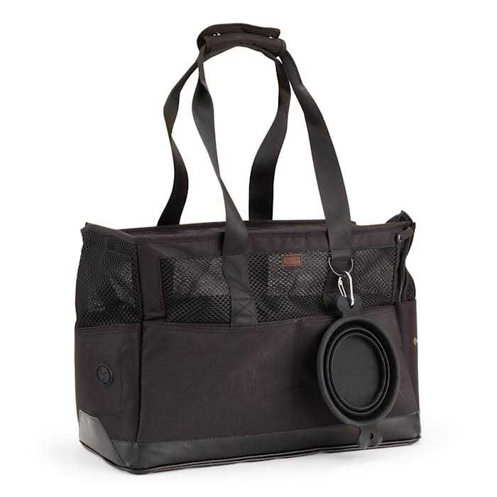 Black Canvas Dog Carrier Tote Z9830