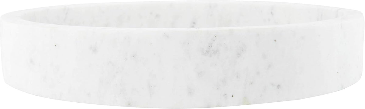 8 Round Carved Marble Tray G57136