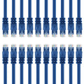 20 Pack 5 Feet Blue Cat 6 Ethernet Cable L3143