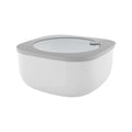 Shallow Airtight Fridge Freezer Microwave Containers Dark Grey Y874