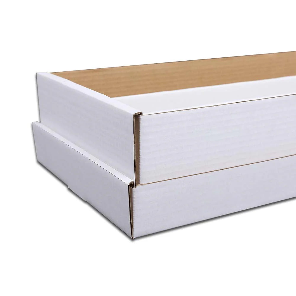 Corrugated Cardboard Card Storage Box 3000 Count White Divider R806768